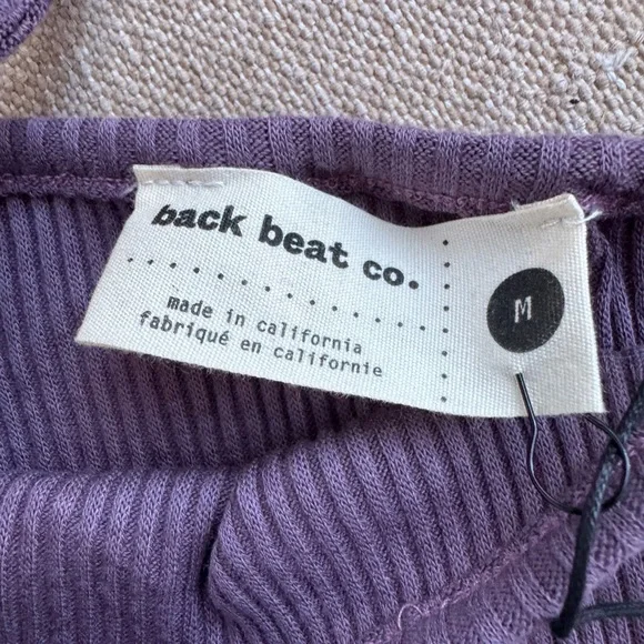 NWT Back Beat Co Hemp Rib One-shoulder Dress - Picture 3 of 6